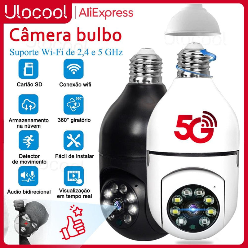 Câmera Segurança Lâmpada 360 - Patino House